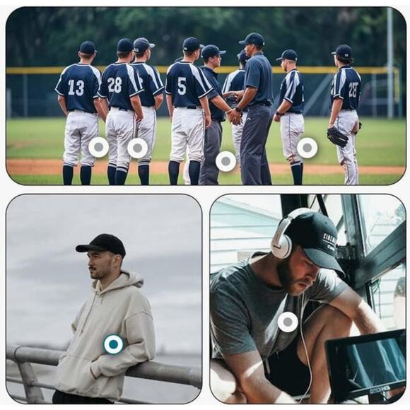 Unisex Mens Teamlife Plain Blank Baseball. Cap Adjustable Trucker Hats Black - Picture 6 of 6